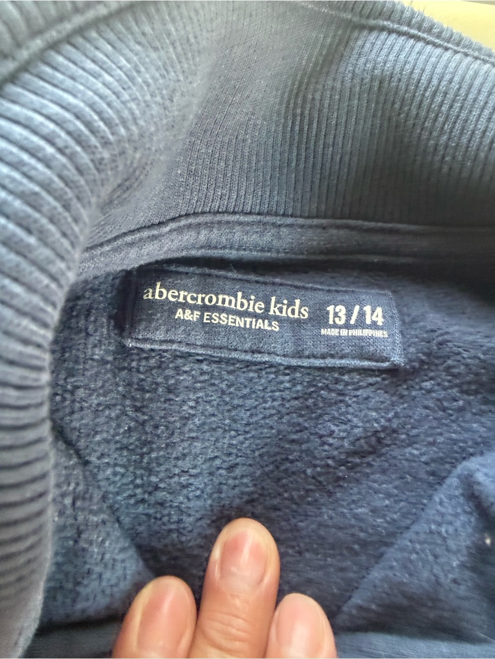 abercrombie kids navy pullover hoodie